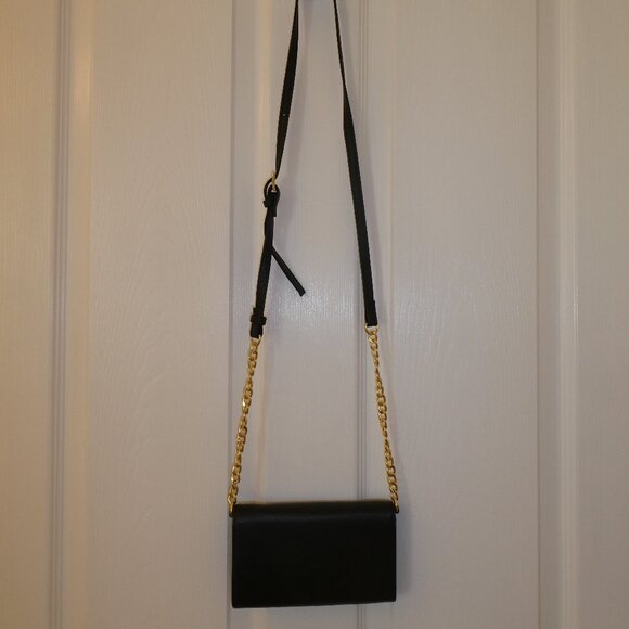 Stella and Max Black Leather Crossbody Purse - Picture 2 of 8